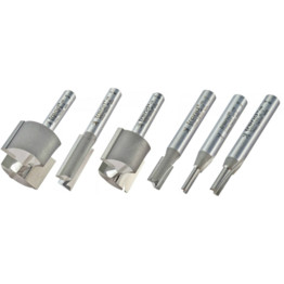 Professional TCT Two Flute Straight Router Cutters - 1/4" Shank