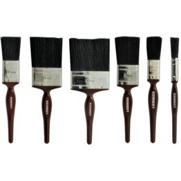 Flat Paint Brushes, Natural Bristle