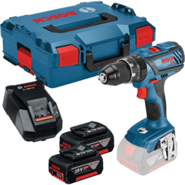 GSB 18V-28 Combi Drill, 2x 5.0Ah Battery Packs, Charger & L-BOXX
