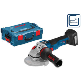 GWS 18V-10 SC 125mm 18V Angle Grinder in L-Boxx with Accessory Set (No Batteries or Charger Supplied).