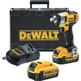 DCF880M2 Impact Wrench 2x 18V-4.0Ah XR Li-ion Batteries, 1/2in Sq Drive in kitbox.