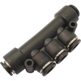 Push-Fit Pneumatic Fittings - Reducing Triple Branch Manifolds