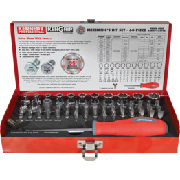 60PC KENGRIP MECHANICS BIT SET