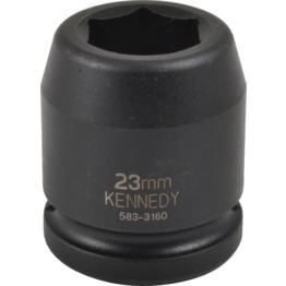 Chrome Molybdenum Impact Sockets: 3/4" Drive Metric, Standard Length, 6-Point