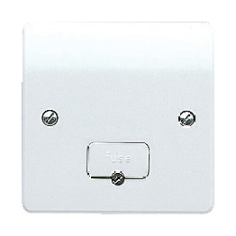 K337RPWHI 13AMP CONNECTION UNIT WITH FLEX IN BASE