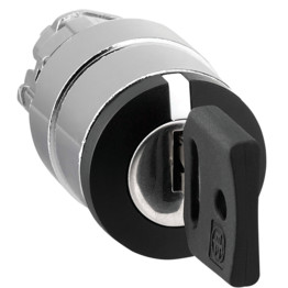 Rotary Switch, Head Only, 2-Position Stay Put, Any Key Withdrawal
