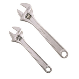 Adjustable Spanner Set, Drop Forged Chrome Vanadium Steel, Set of 2