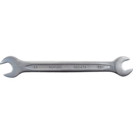 Metric Open Ended Spanners, Double End, Chrome Vanadium Steel