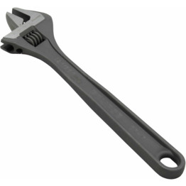 Adjustable Spanner, Chrome Vanadium Steel, 24in./600mm Length, 70mm Jaw Capacity