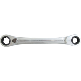 Double End Ring Ratchet Spanners, Chrome Vanadium Steel, Reversible