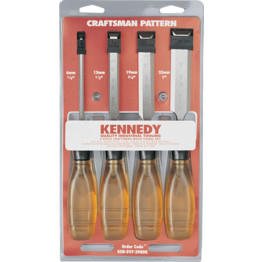 CRAFTSMAN BEVEL EDGE WOOD CHISELS (SET-4)