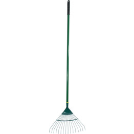Rutland.Garden Rake 16 Tine, Carbon Steel rake, Aluminium shaft