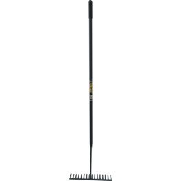 ST/ST GARDEN RAKE STEEL SHAFT PVC GRIP