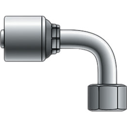 Hydraulic Couplings - 90° Female - Swept Elbow