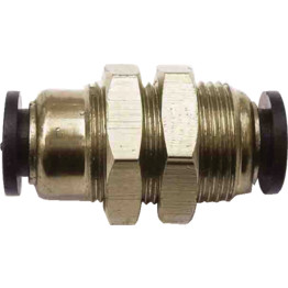 Push-Fit Pneumatic Fittings - Bulkhead Adaptors