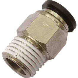 Push-Fit Pneumatic Fittings - Connector to Male Taper
