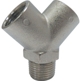 6000 Series - 'Y' Connector Male to Female Threaded Adaptor