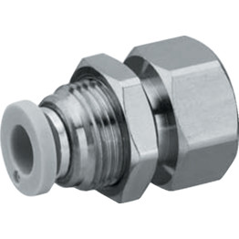 QR1 SER' BULKHEAD CONNECTOR INT' THR' G1/4 x 8mm