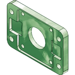 Mounting Accessories - Rod & Head Side Flange for ISO Cylinders