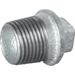 British Standard Malleable Iron Pipe Fittings Blanking Plug - Galvanised Finish