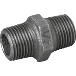 MI-HN Series Standard Hex Nipple - Black - Pipe Fittings (Male Tread-BSPT)