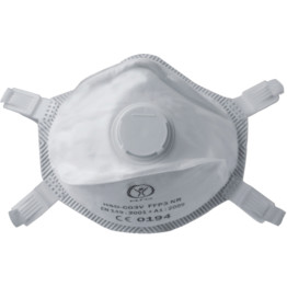 Respirator Mask, Disposable, FFP3, Valved, White (Pk-20)