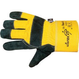 Winter Fit Green/Yellow Cold Resistant Gloves - Size 9