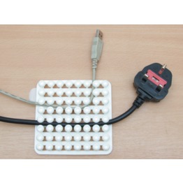 CABLOX WIRE MANAGEMENT SELF ADH SQUARES BLACK PK-2