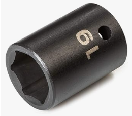 Socket spanner 1/2" drive 19mm