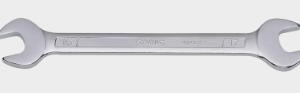 Double ended open jaw wrench 18 x 19mm