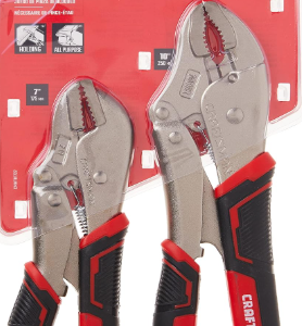Craftsman 2 pc Drop Forged Steel Straight Jaw Locking Pliers Set